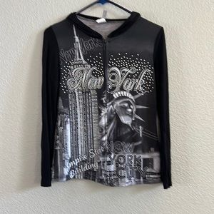 Idea NY Light Weight Hooded Zip Up Jacket. Size S